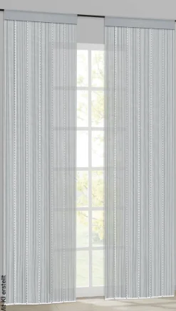 Fadenvorhang Perle silber B/L: ca. 90x245 cm