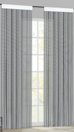 Fadenvorhang Perle weiß B/L: ca. 90x245 cm