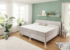Familienboxspringbett Mare silber Liegefläche B/L: ca. 240x200 cm