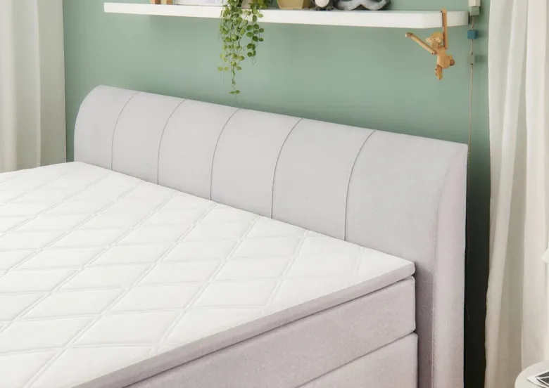 Familienboxspringbett Mare silber Liegefläche B/L: ca. 240x200 cm