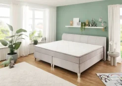 Familienboxspringbett Mare silber Liegefläche B/L: ca. 240x200 cm