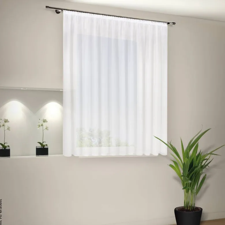 Fertigstore 40941 weiß B/L: ca. 600x180 cm