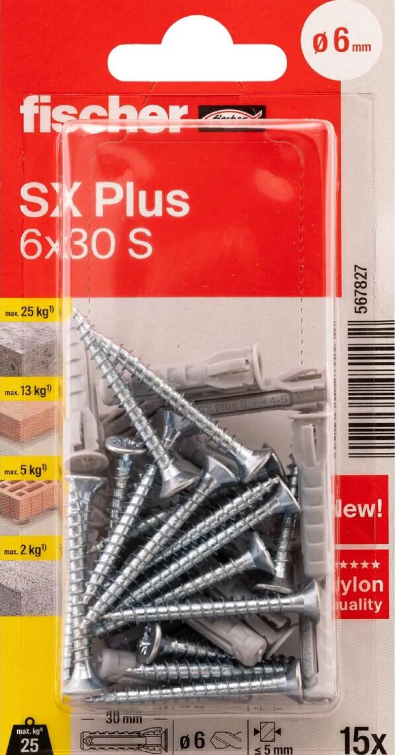 fischer Dübel- und Schraubenset