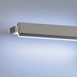 Fischer & Honsel LED-Wandleuchte 30055 weiß nickel matt Acryl Metall B/H/T: ca. 60x10x11 cm 1 Brennstellen