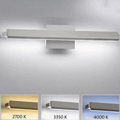 Fischer & Honsel LED-Wandleuchte 30055 weiß nickel matt Acryl Metall B/H/T: ca. 60x10x11 cm 1 Brennstellen