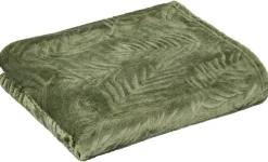 Flanelldecke Afrika grün Polyester B/L: ca. 140x200 cm