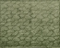 Flanelldecke Afrika grün Polyester B/L: ca. 140x200 cm