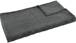 Flanelldecke anthrazit Polyester B/L: ca. 140x180 cm