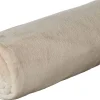 Flanelldecke beige Polyester B/L: ca. 130x160 cm