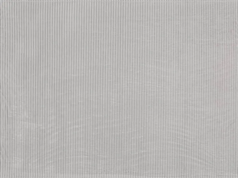 Flanelldecke Cord silber Polyester B/L: ca. 140x200 cm