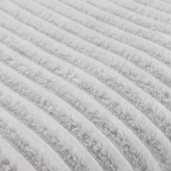 Flanelldecke Cord silber Polyester B/L: ca. 140x200 cm
