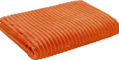 Flanelldecke Cord terra Polyester B/L: ca. 140x200 cm