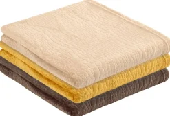 Flanelldecke Croco beige Polyester B/L: ca. 140x200 cm