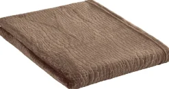 Flanelldecke Croco braun Polyester B/L: ca. 140x200 cm