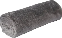 Flanelldecke grau Polyester B/L: ca. 130x160 cm