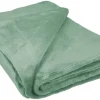 Flanelldecke salbei Polyester B/L: ca. 140x200 cm