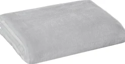 Flanelldecke silber Polyester B/L: ca. 140x200 cm