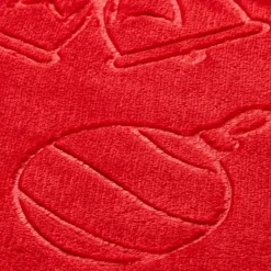 Flanelldecke Weihnachten Flanell rot Polyester B/L: ca. 140x200 cm