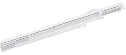 Flächenvorhangsschiene weiß Aluminium 3.0 Läufe