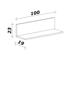 Flex-Well Eckregal Cara grün B/H/T: ca. 100x23x19 cm