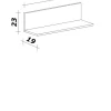 Flex-Well Eckregal Lucca blau B/H/T: ca. 100x23x19 cm