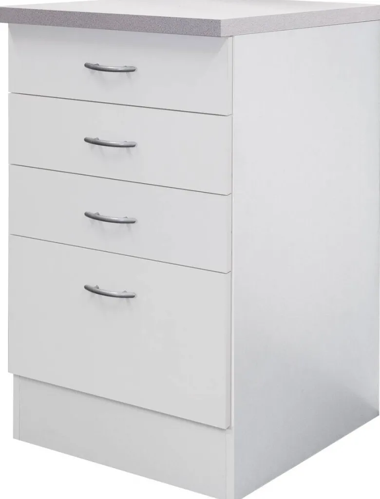 Flex-Well Schubkastenschrank Wito weiß B/H/T: ca. 50x85x60 cm