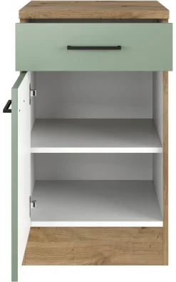 Flex-Well Unterschrank Cara grün B/H/T: ca. 50x85x60 cm