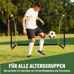 Fußballtor gelb B/H/T: ca. 180x120x91 cm