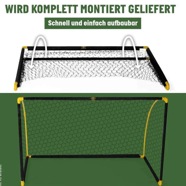 Fußballtor gelb B/H/T: ca. 180x120x91 cm