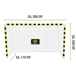 Fußballtor schwarz B/H/T: ca. 300x200x110 cm