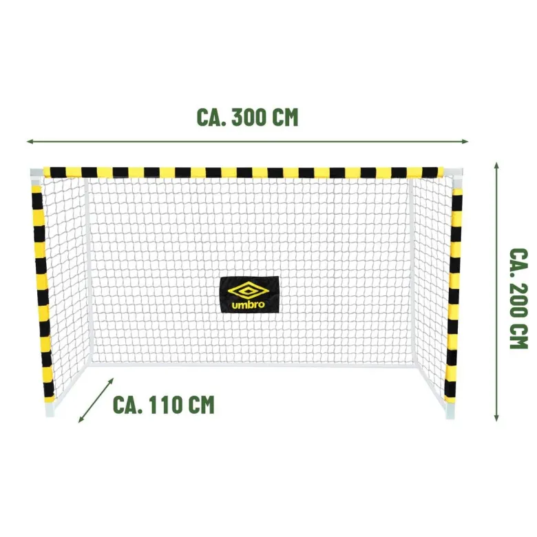 Fußballtor schwarz B/H/T: ca. 300x200x110 cm