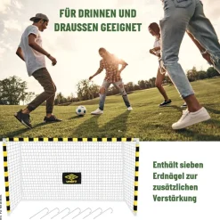 Fußballtor schwarz B/H/T: ca. 300x200x110 cm