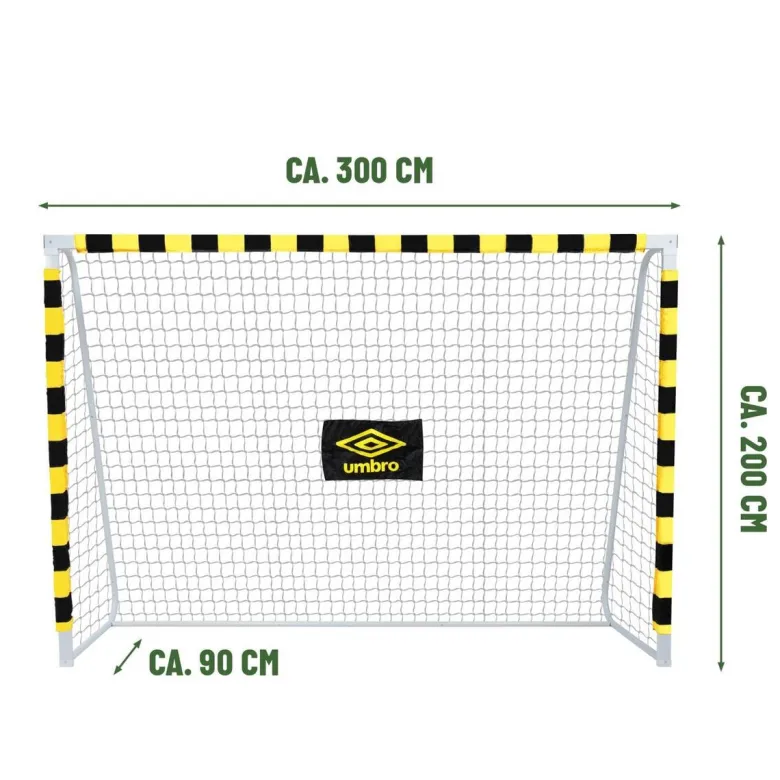 Fußballtor schwarz B/H/T: ca. 300x200x90 cm