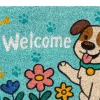 Fußmatte Kokos Dog blue Multi B/L: ca. 40x60 cm