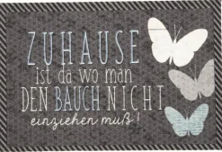 Fußmatte Velvet dunkelgrau B/L: ca. 40x60 cm