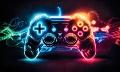 Fußmatte Velvet Gaming Multi B/L: ca. 45x75 cm