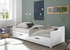 Funktionsbett Jesse kiefer weiß Liegefläche B/L: ca. 90x200 cm