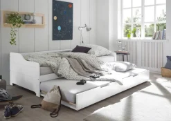Funktionsbett Jesse kiefer weiß Liegefläche B/L: ca. 90x200 cm