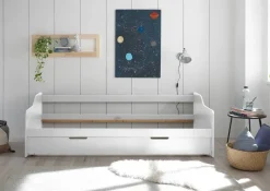 Funktionsbett Jesse kiefer weiß Liegefläche B/L: ca. 90x200 cm