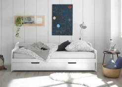 Funktionsbett Jesse kiefer weiß Liegefläche B/L: ca. 90x200 cm