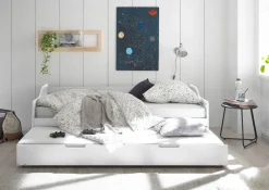 Funktionsbett Jesse kiefer weiß Liegefläche B/L: ca. 90x200 cm