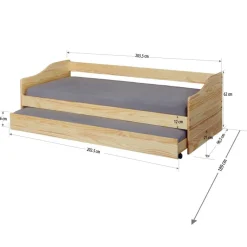 Funktionsbett Leonie Modell'23 natur