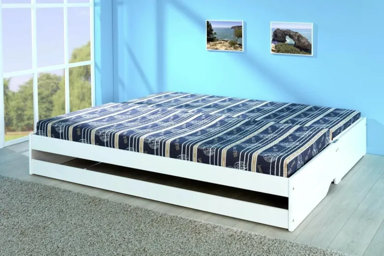 Funktionsbett Lotar weiß Liegefläche B/L: ca. 90x200 cm