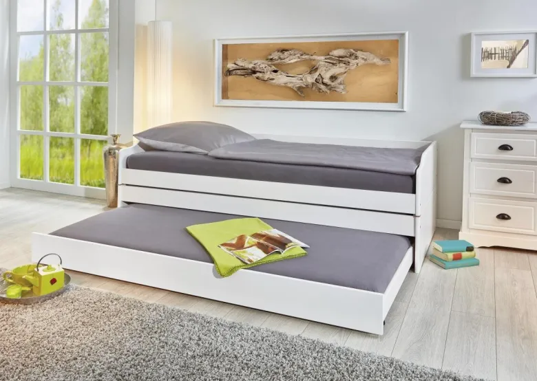 Funktionsbett Lotar weiß Liegefläche B/L: ca. 90x200 cm