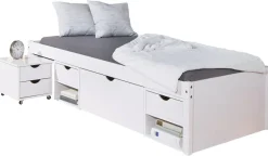 Funktionsbett Till weiß Liegefläche B/L: ca. 90x200 cm
