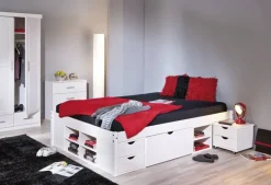 Funktionsbett Till weiß Liegefläche B/L: ca. 140x200 cm