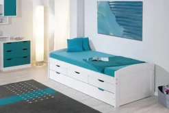 Funktionsbett Ulli weiß Liegefläche B/L: ca. 90x200 cm