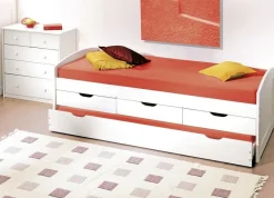 Funktionsbett Ulli weiß Liegefläche B/L: ca. 90x200 cm