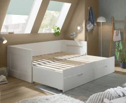Funktionsbett weiß Liegefläche B/L: ca. 90x200 cm