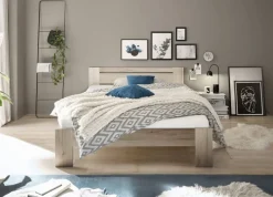 Futonbett Cannes Eiche San-Remo Nachbildung Liegefläche B/L: ca. 140x200 cm
